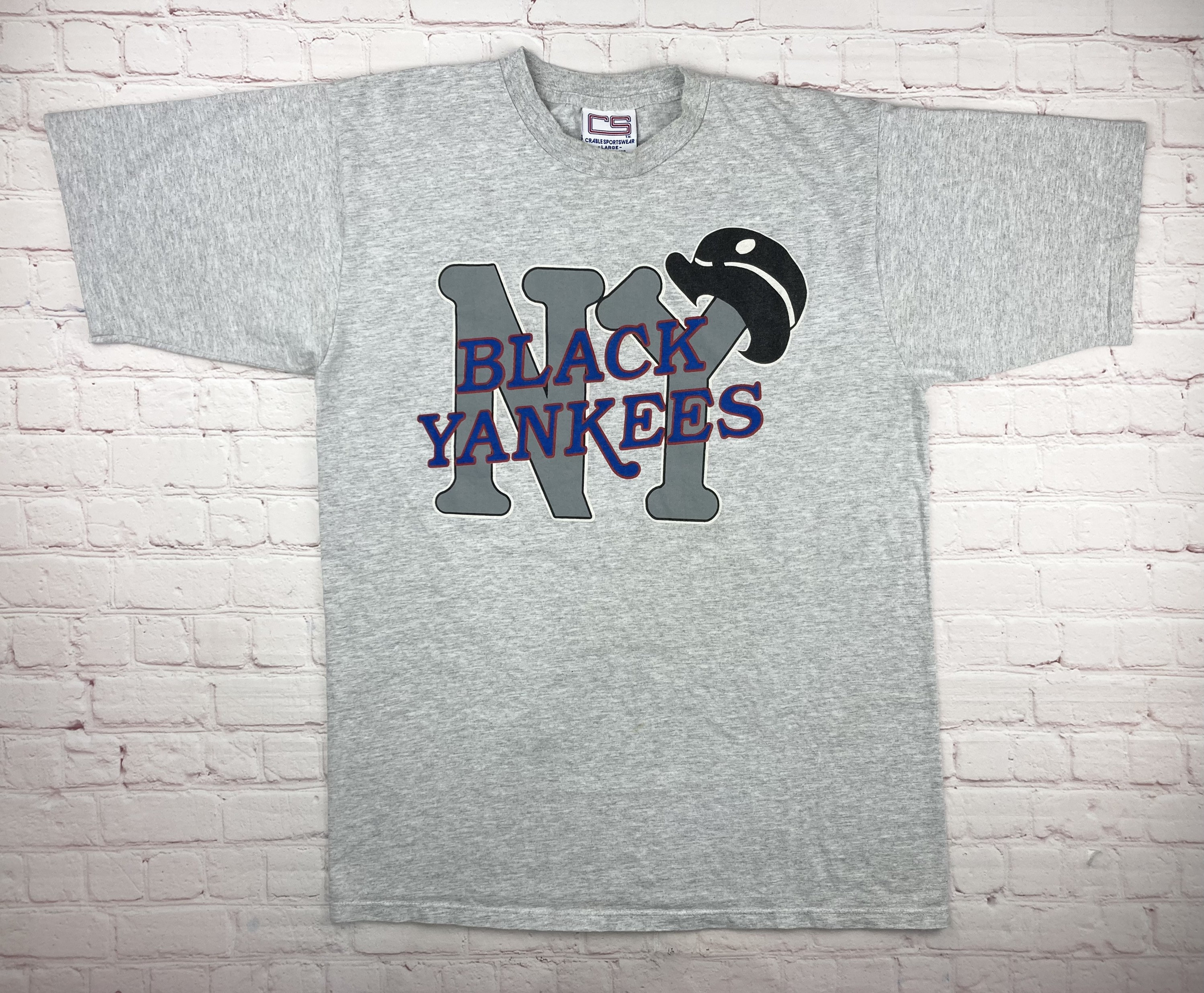 StrongIslandVTG Vintage Original 1990's New York Black Yankees Negro League Baseball T-Shirt.