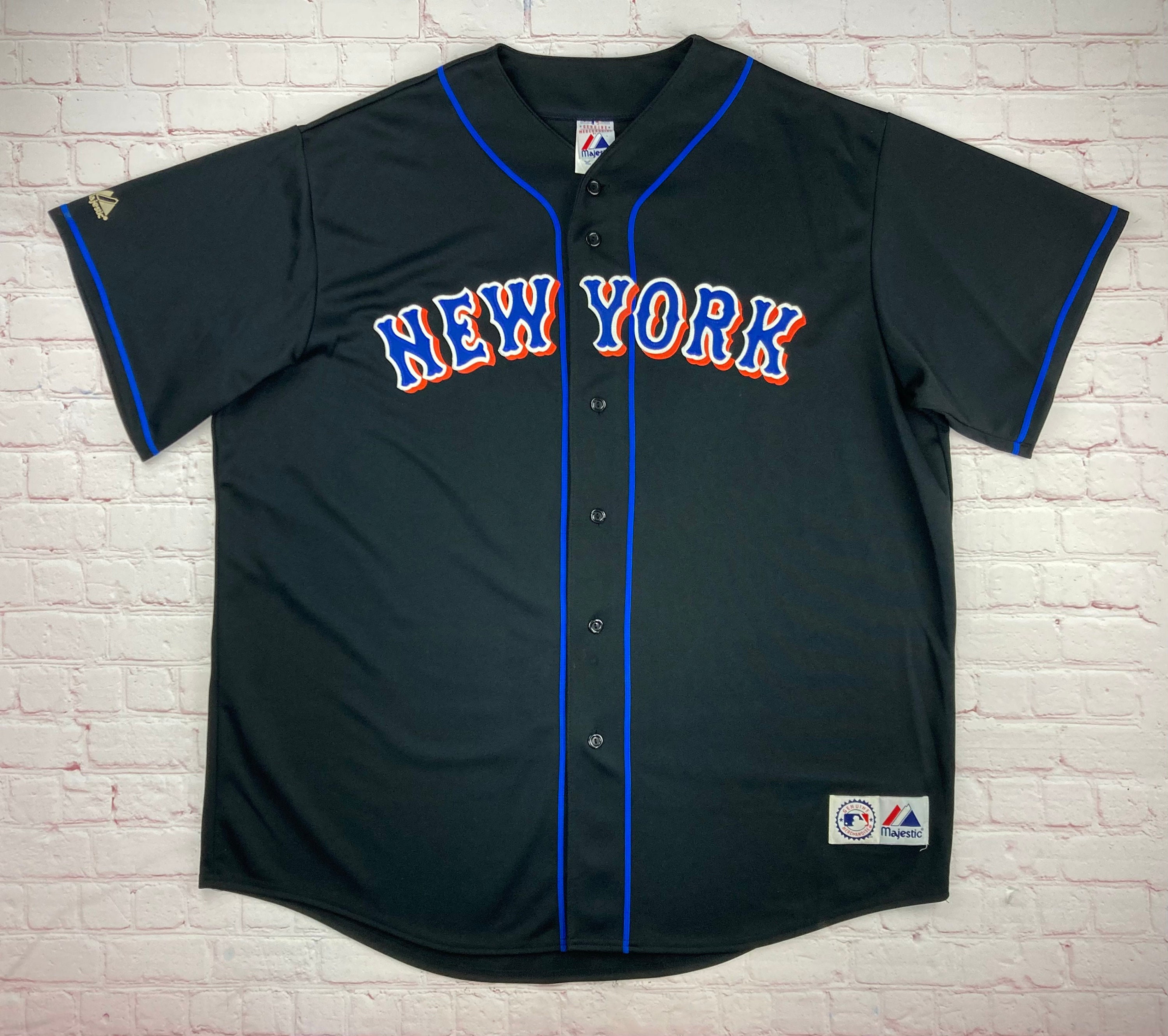 Majestic Authentic Jose Reyes New York Mets MLB Baseball Jersey Vintage  White 52