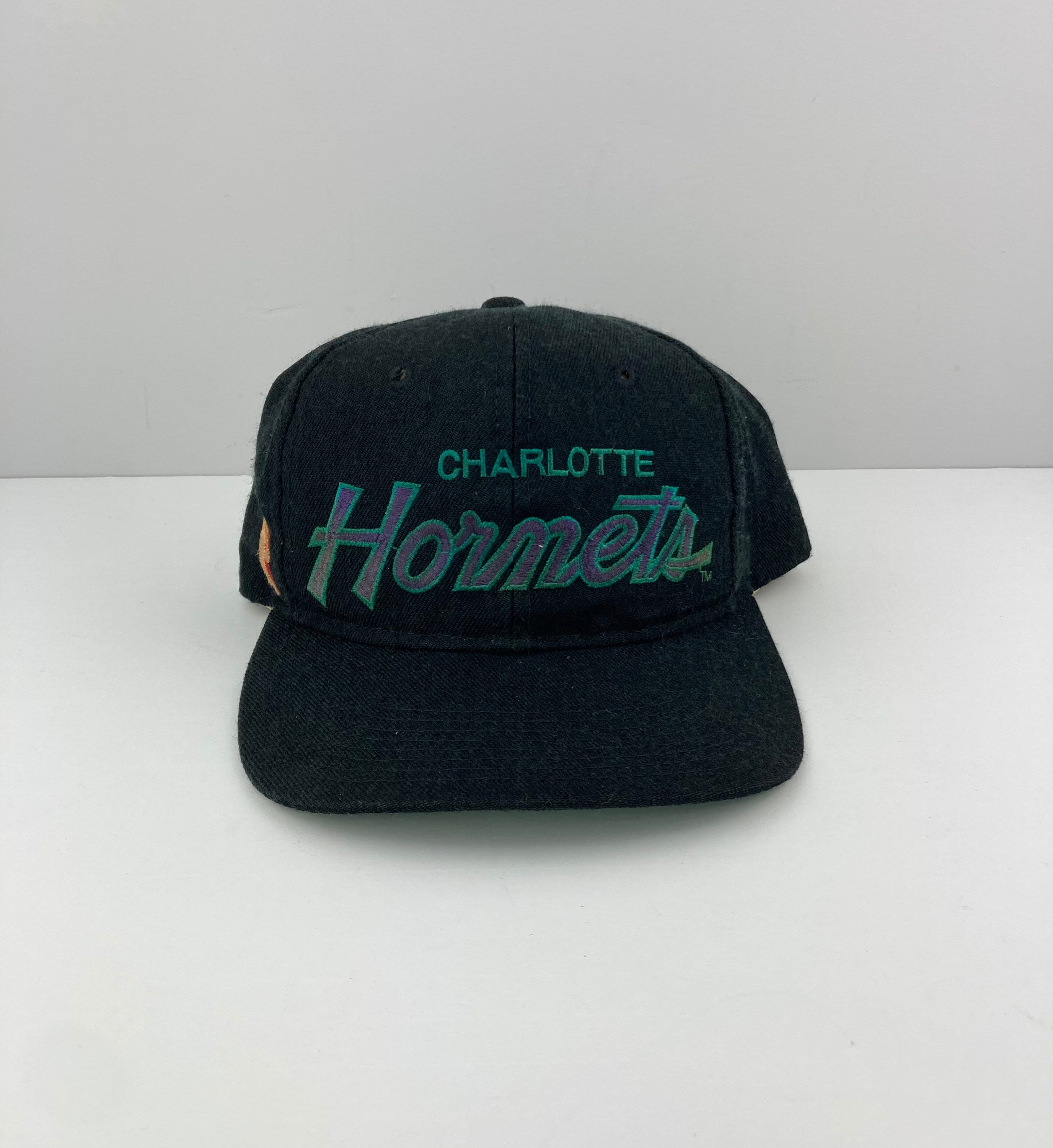 Vintage Charlotte Hornets Patch Winter Hat 