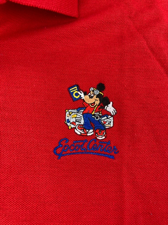 Vintage 1990’s Epcot Center Mickey Mouse Polo Shi… - image 3