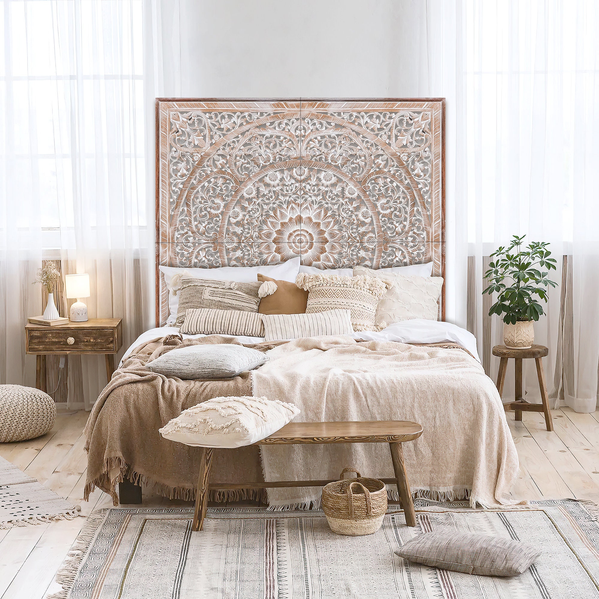 King 2024 headboard boho