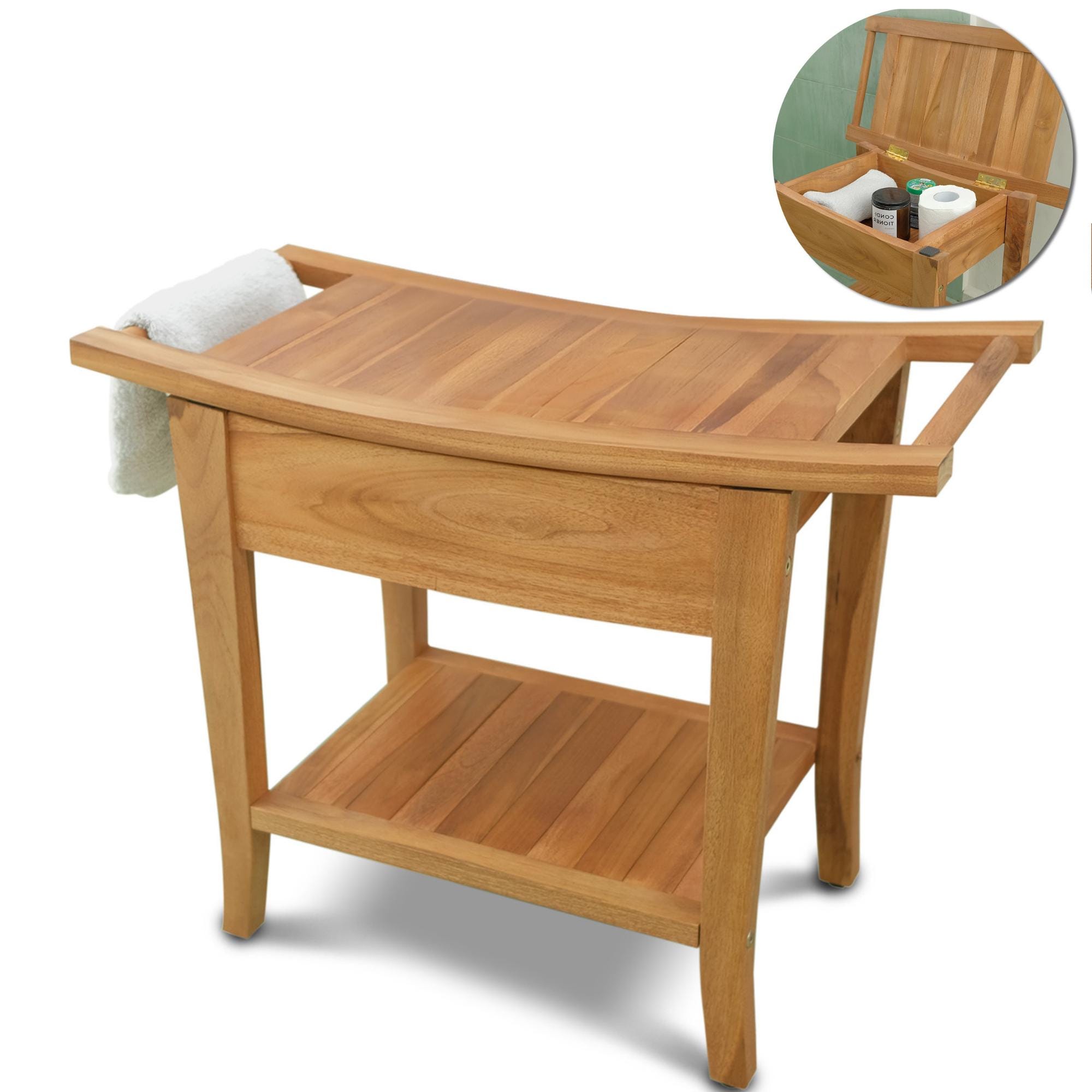 outdoor furniture 48 inch teak shower bench Teak Shower Bench