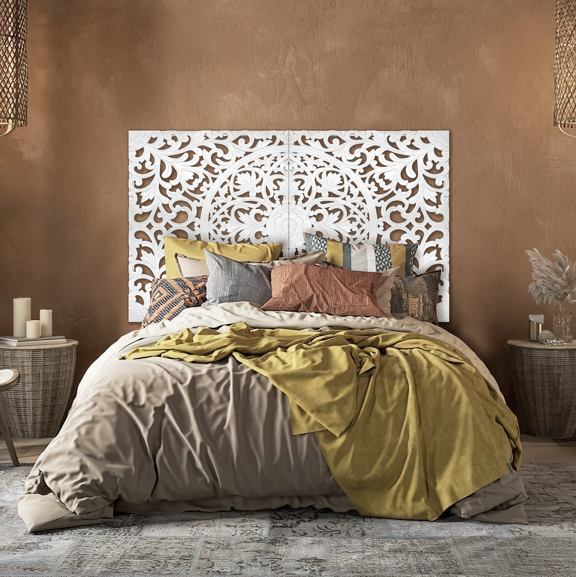 Printed headboard discount
