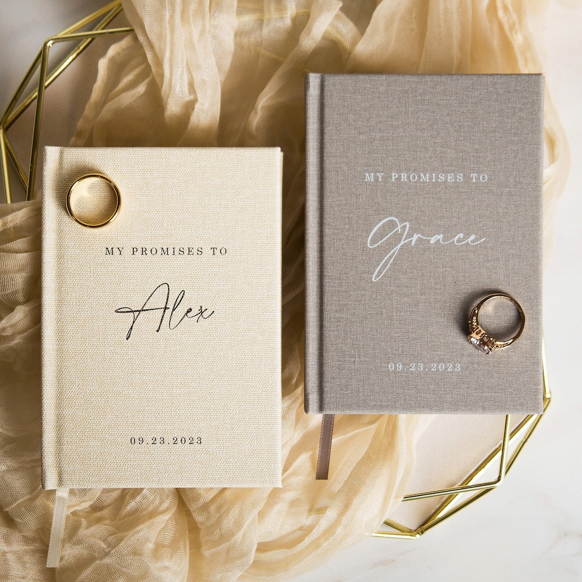 2 Vow Books Promises Hard Cover Wedding Ceremony Vow Booklets, Luxury Speech Notebook, Couple Engagement Gift for Bride Groom Gift - Etsy