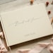 Personalized Guest Book - Custom Wedding Reception Guestbook or Signing Book, Engagement Party or Bridal Shower Modern Elegant Blank Book 