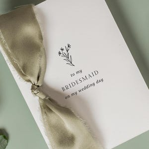 Carte pliée le jour du mariage avec enveloppe (D1) - Cartes de remerciement à la famille Fête de mariage MOH Demoiselle d'honneur Maman Papa MIL FIL Cadeau pour les parents 4,5 x 6,25 po