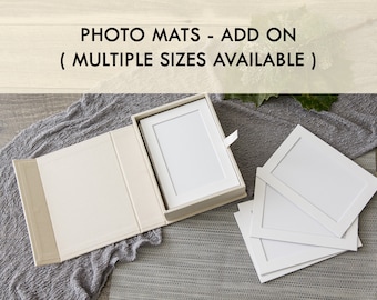 ADD ON: Beveled Photo Mats for Photo Boxes (Boxes Sold Separately)