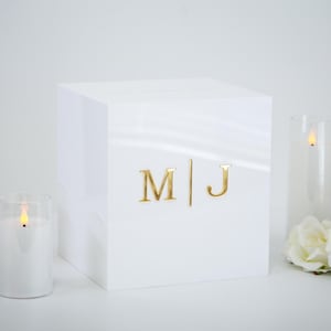Boîte pour cartes de mariage en acrylique - Boîte enveloppe de mariage personnalisée avec serrure, Décoration de mariage personnalisée, Boîte à souvenirs pour cadeaux, Tirelire