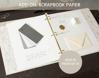 ADD ON: Scrapbook Filler Pages for Photo Album Binder