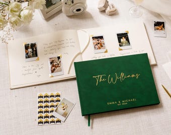 Personalized Foil Guest Book (F1) - Custom Name Guestbook, Modern Wedding Sign In Book, Elegant Wedding Keepsake, Bridal Shower Gift