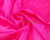 Dupion Silk, Solid Pink Color Dupioni Silk Fabric by yard, Plain silk, dupioni silk by yard,Polysilk