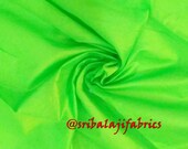 Dupion Silk, Solid Peridot Color Dupioni Silk Fabric by yard, Plain silk, dupioni silk by yard,Polysilk
