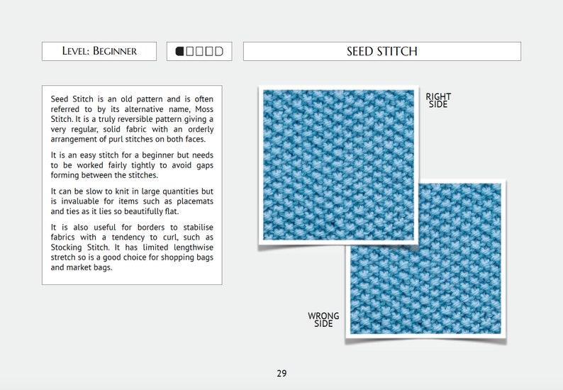 Reversible Knitting Stitches Ebook 250 Doublesided Stitch Patterns