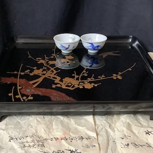 cJAPANESE LACQUERWARE TRAY