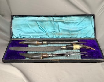 VICTORIAN CARVING SET