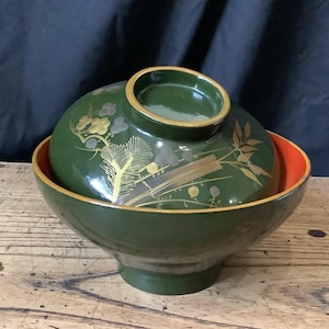 cVINTAGE JAPANISCHE LACKWARE