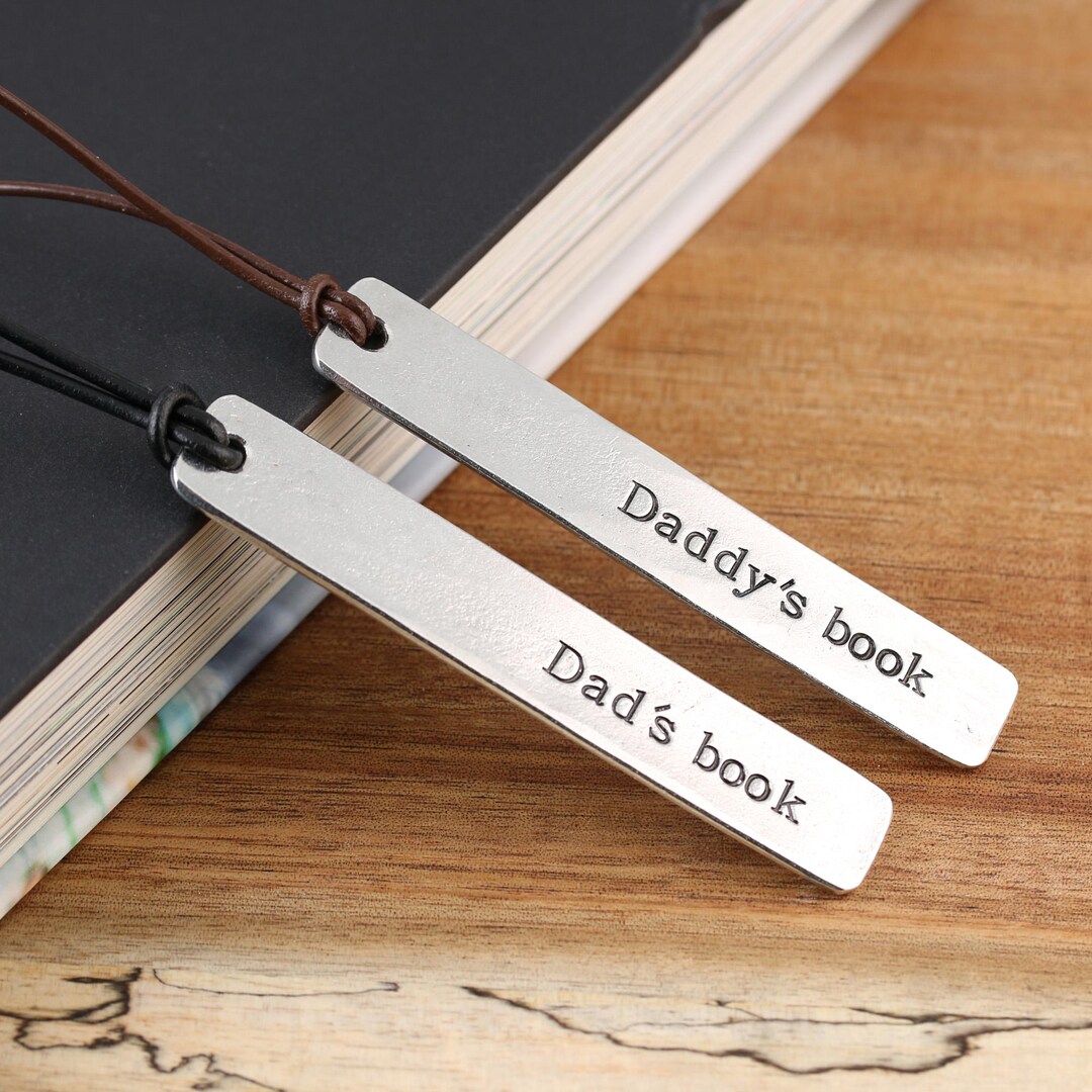 Personalized Pewter Bookmark: Leather Tassel, Gift for Book Lovers ...