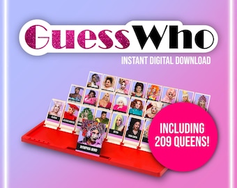 Guess Who - RuPaul&#39;s Drag Race Inspired LGBT, Queer DIGITAL DOWNLOAD Card Game - Seasons 1 - 17 - Etsy Bestseller