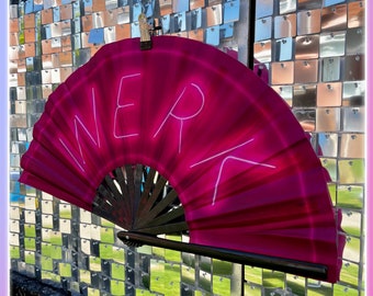 WERK - Large Drag Race, RuPaul, LGBT, LGBTQIA, Pride, Festival, Summer, Bamboo Clack Fan