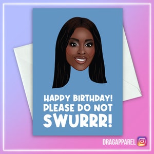 ¡No hagas ruido! AJ Odudu, cumpleaños inspirado en Gran Hermano del Reino Unido, feliz cumpleaños, cumpleaños divertido, tarjeta para él, tarjeta para ella, tarjeta de felicitación