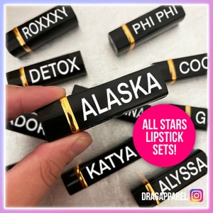 ALL STARS Drag Race-lippenstiftsets - RuPaul's Drag Race, Queer, LGBT, Catchphrase, Sashay Away, Mirror Message Lipstick
