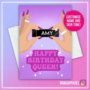 Gefeliciteerd met je verjaardag! RuPaul-kaart - RuPaul's Drag Race, Drag Race UK, Gay, LGBT, Queer, verjaardagswensen verjaardagskaart