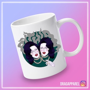 Pythia Circus Berserkus -, RuPaul's Drag Race, Canada's Drag Race, Queer, LGBT, slogan geïllustreerde mok