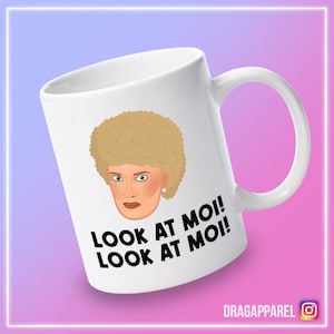 Look At Moi, Look At Me - Kath und Kim, Kath & Kim, Kath Day Knight, Aussie TV, Lustig, Albern, Schlagwort Illustrierte Tasse
