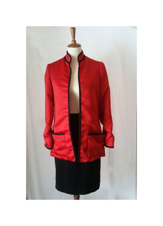 Mollie Parnis 70s sateen