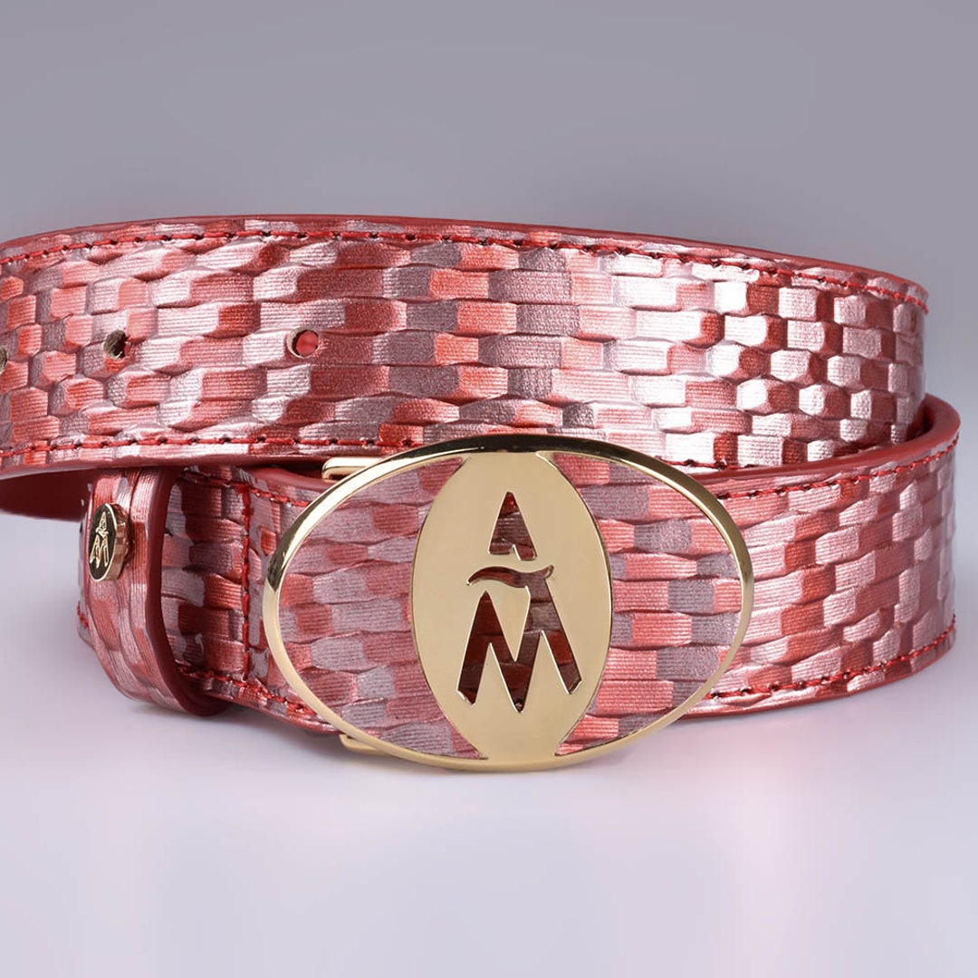 Womens Belt, Red Leather Belt, Limited Exclusive Collection, Red