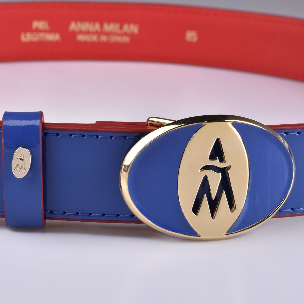 Italian Leather Red Patent Leather Belt – ANNA MILAN