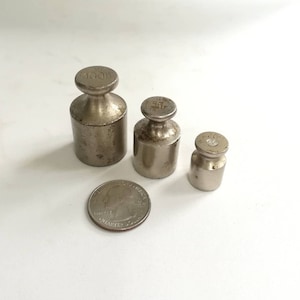 Vintage set of 3 weights from the set 1970 antique weight Old Vintage weight for scale rare antique Balance scale Weight Scales