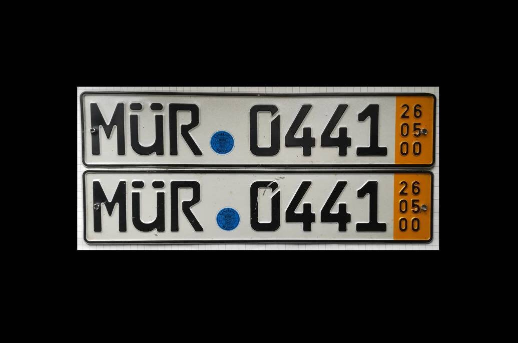 License plates Set of 2 original German license plates with Etsy