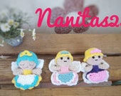 Hada de los dientes, amigurumi crochet,  bolsillo monedero,  pequeño,  alas de mariposa, niños baby shower, gift for mom, gift for her, girl