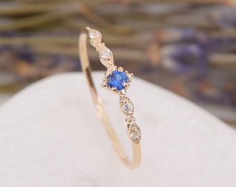 Small sapphire engagement rings sale