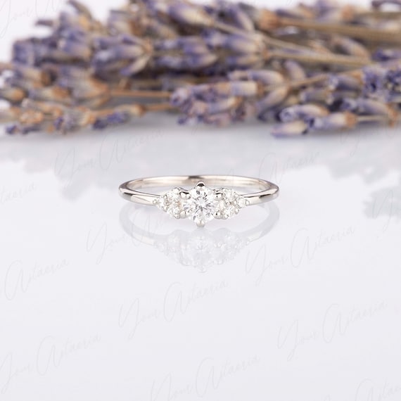 3DM Format dainty flower engagement ring for women 3D model 3D printable |  CGTrader