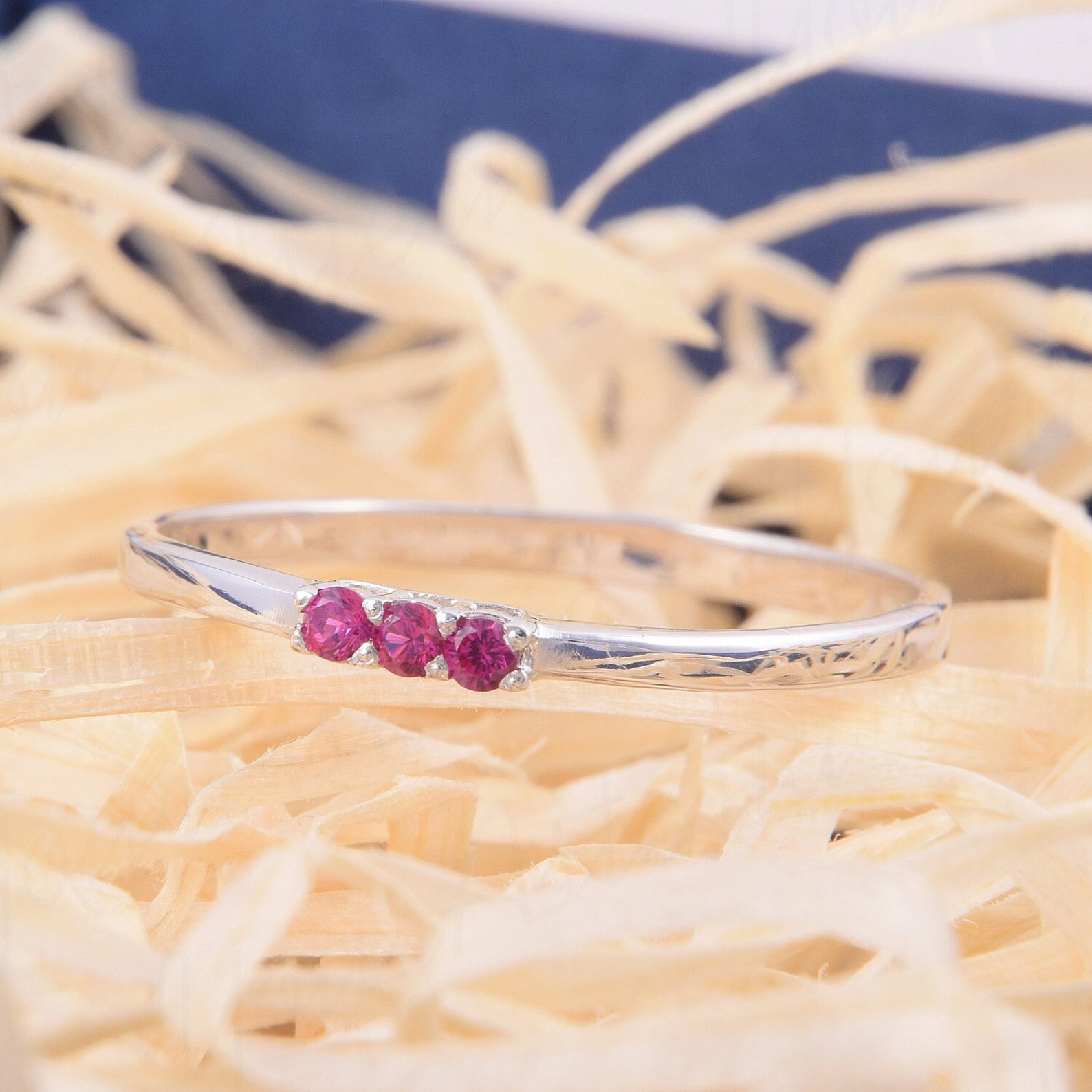 Small Minimalist Ruby Ring, Delicate Ruby Ring, Dainty Ruby Promise ...