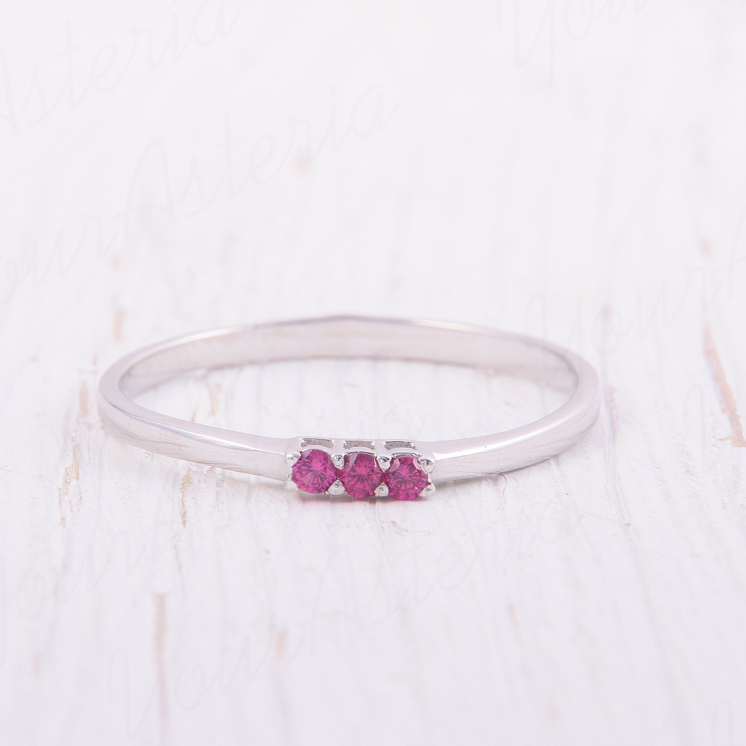 Small Minimalist Ruby Ring, Delicate Ruby Ring, Dainty Ruby Promise ...