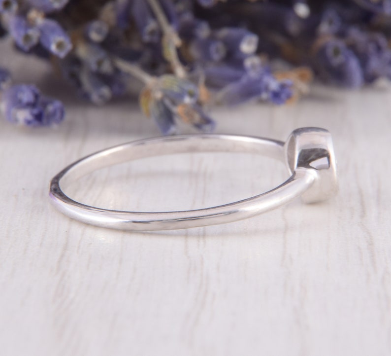 Womens Simple Promise Ring Dainty Promise Ring Delicate Promise Ring Small Silver Ring Minimalist Promise Ring