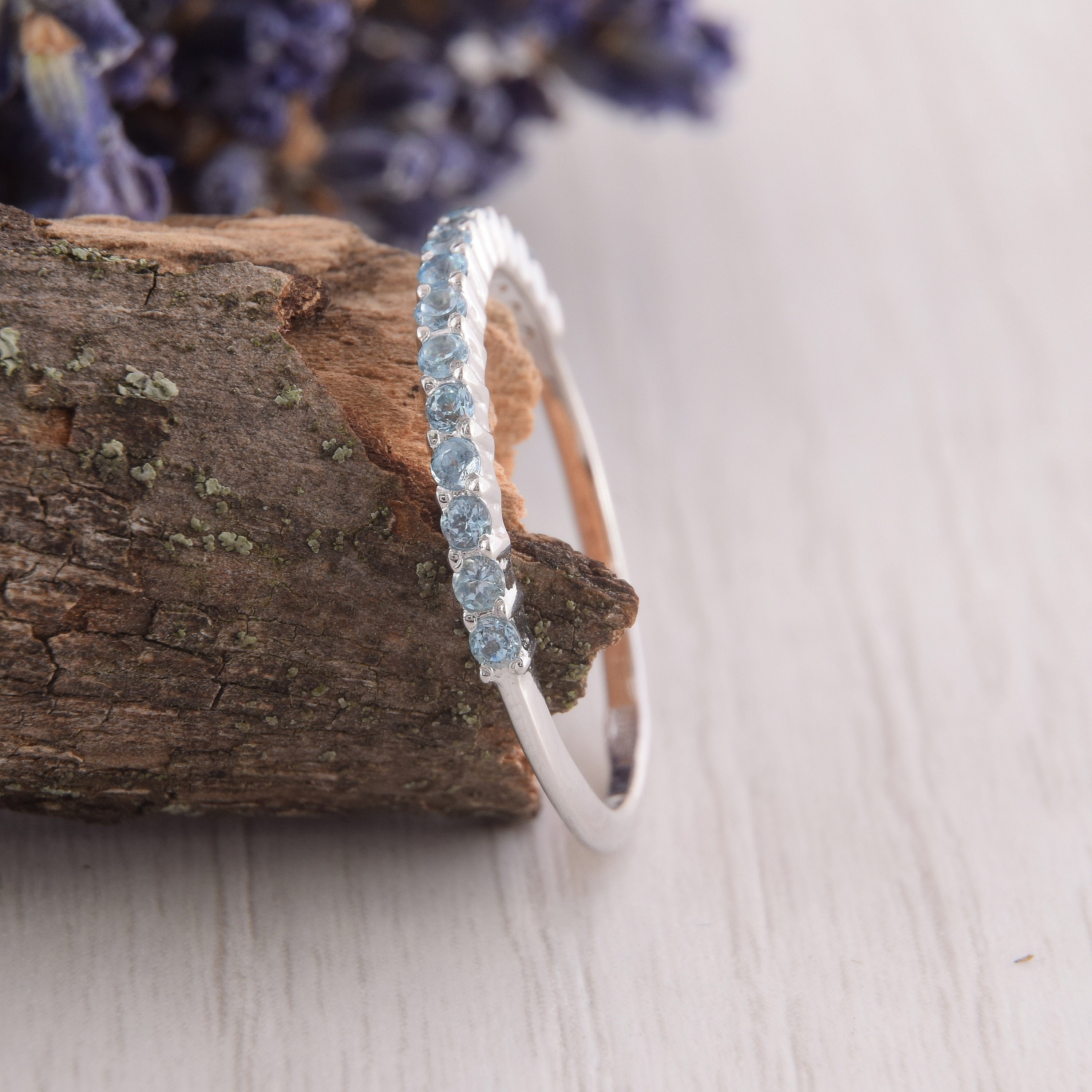 Eternity wedding band Women wedding band Tiny silver wedding Etsy