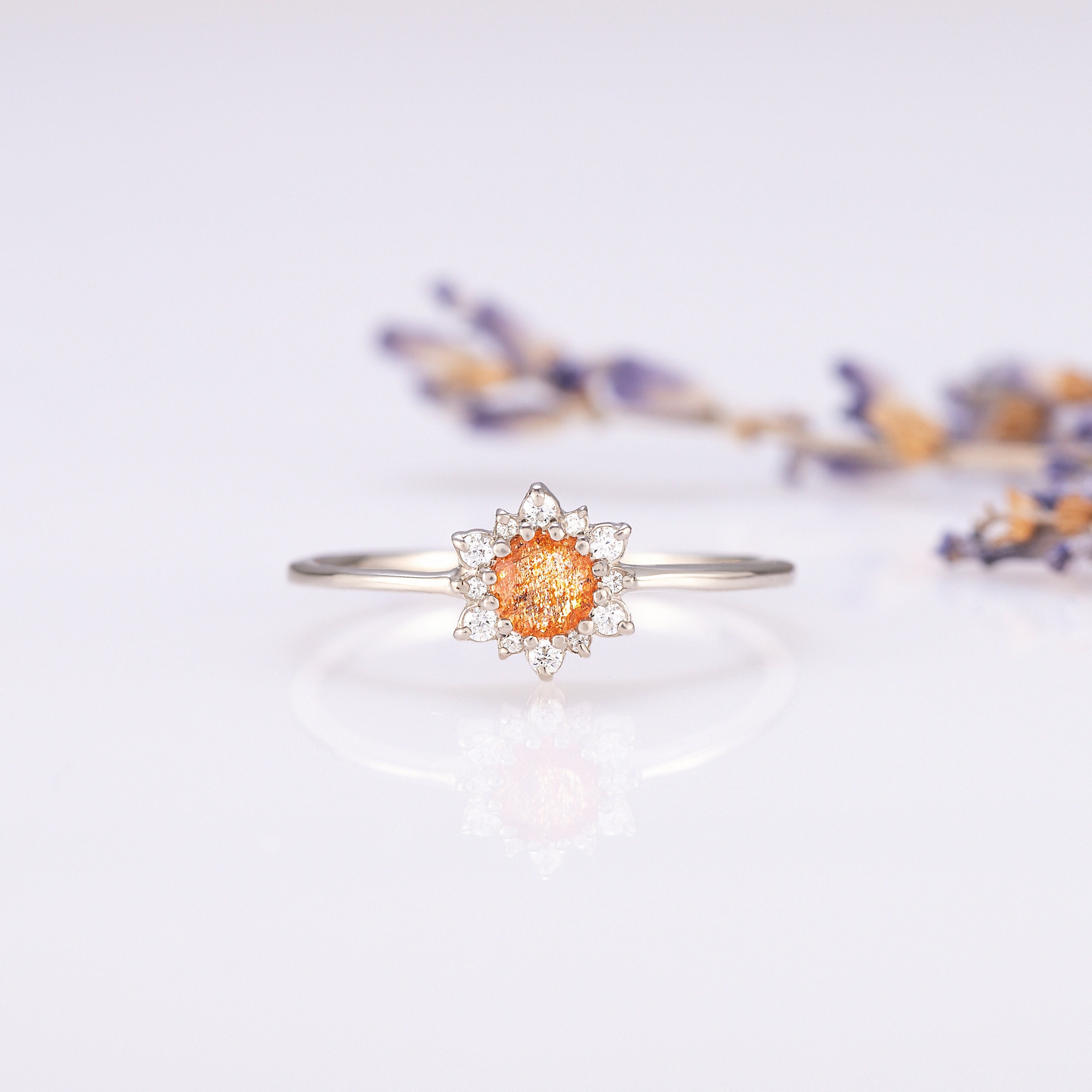Hazy daydream sapphire sunflower best sale ring