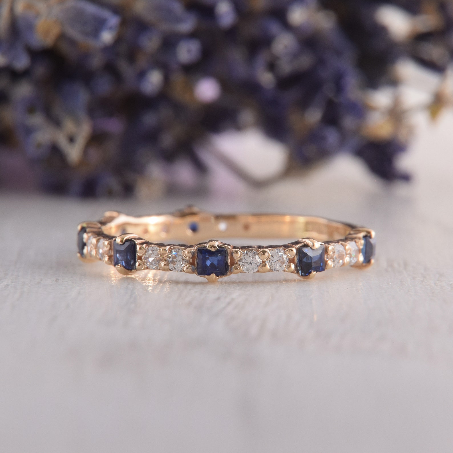 Womens Sapphire Wedding Band Unique Wedding Band for Her - Etsy Womens Sapphire Wedding Band Unique Wedding Band for Her - Etsy