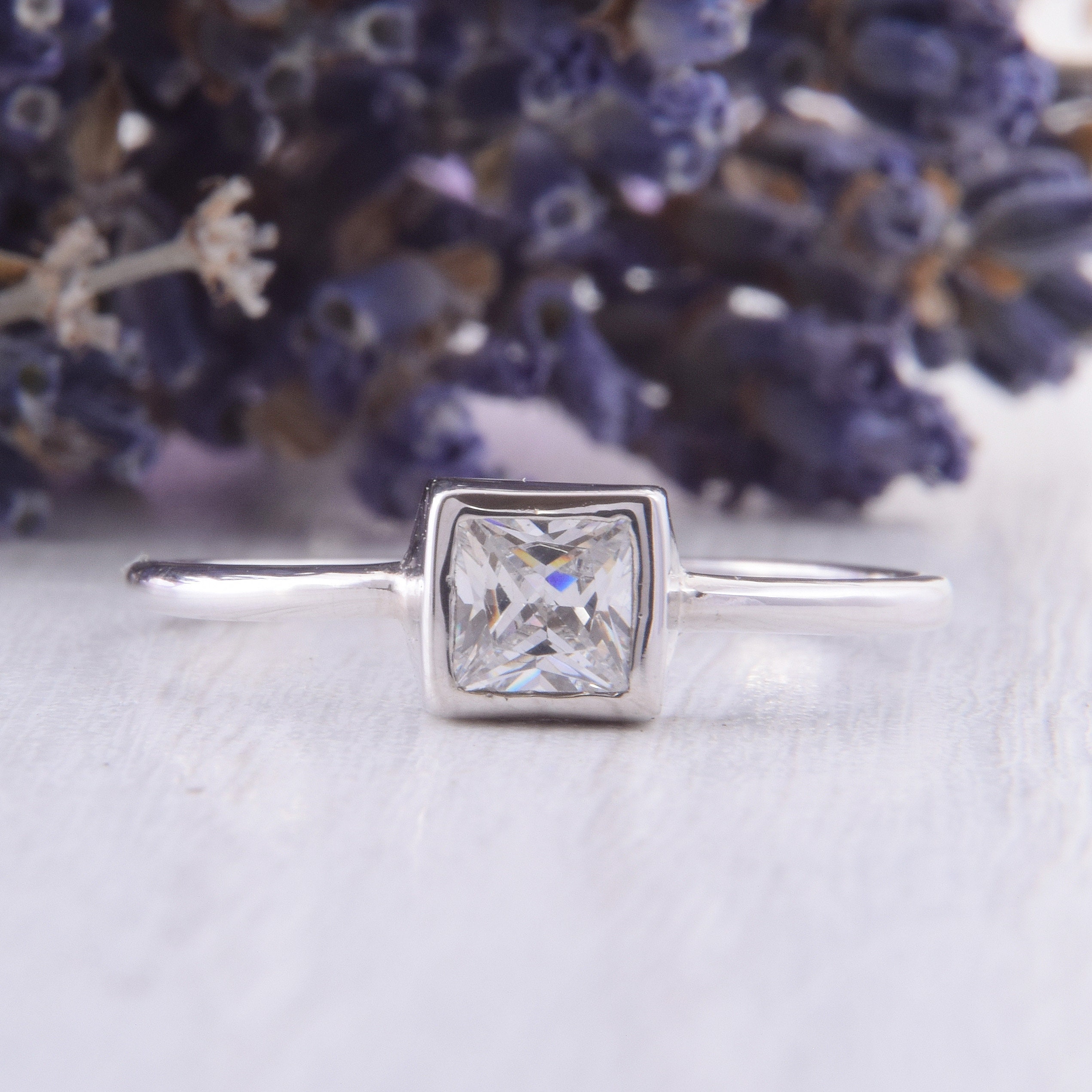 square promise rings