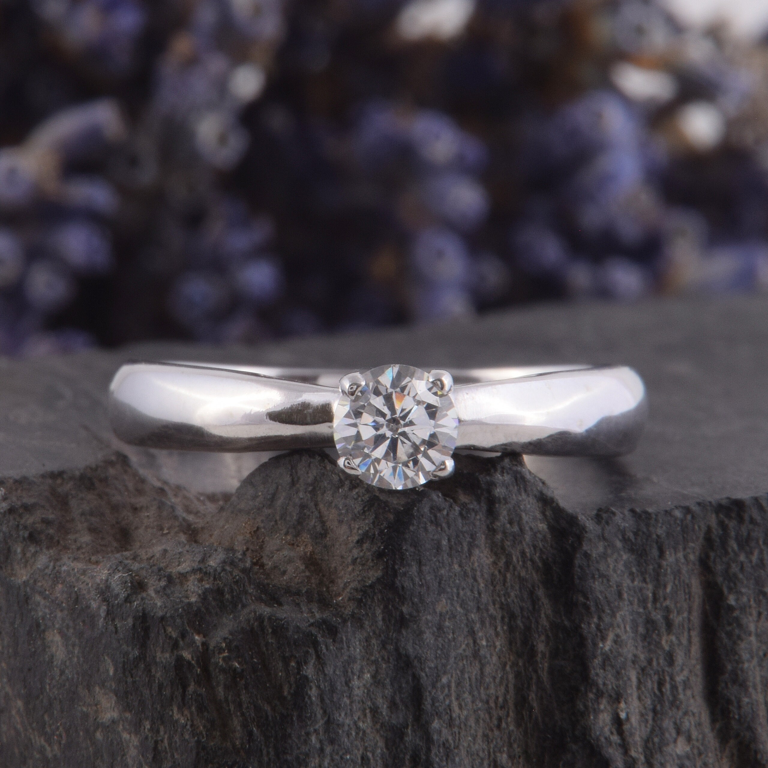 Womens Simple Promise Ring Dainty Promise Ring Silver Etsy