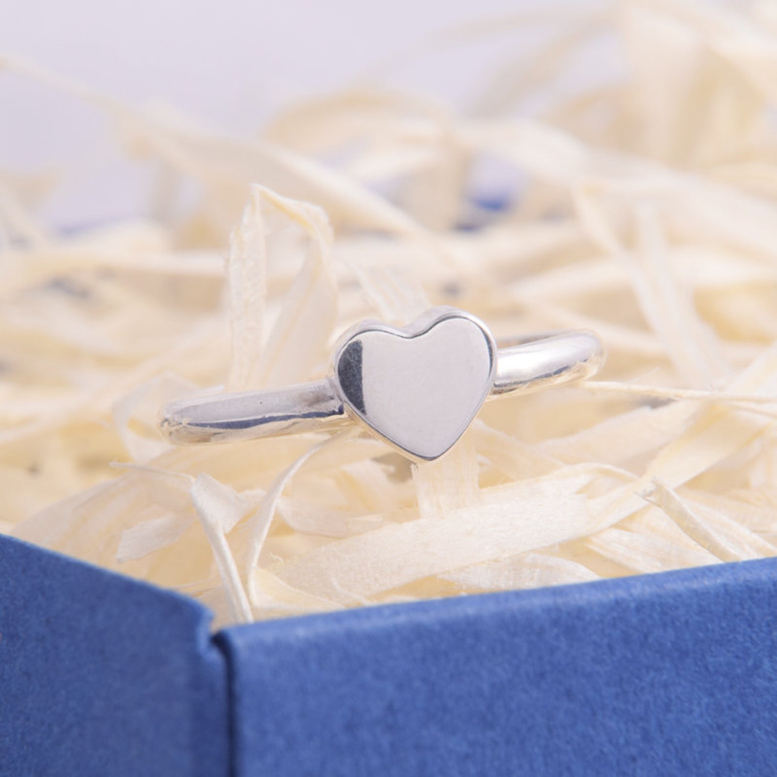 Everyday Ring Dainty Ring Heart Ring Romantic Ring Gift Etsy