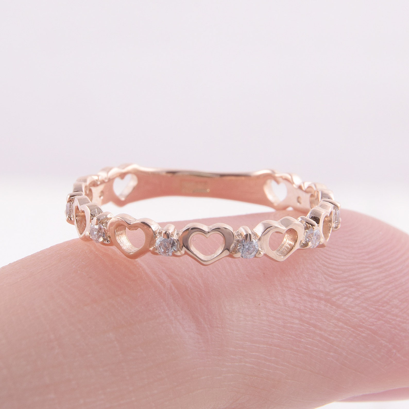 Heart Wedding Band Wedding Band Gold Rose Gold Band Dainty | Etsy Heart Wedding Band Wedding Band Gold Rose Gold Band Dainty | Etsy