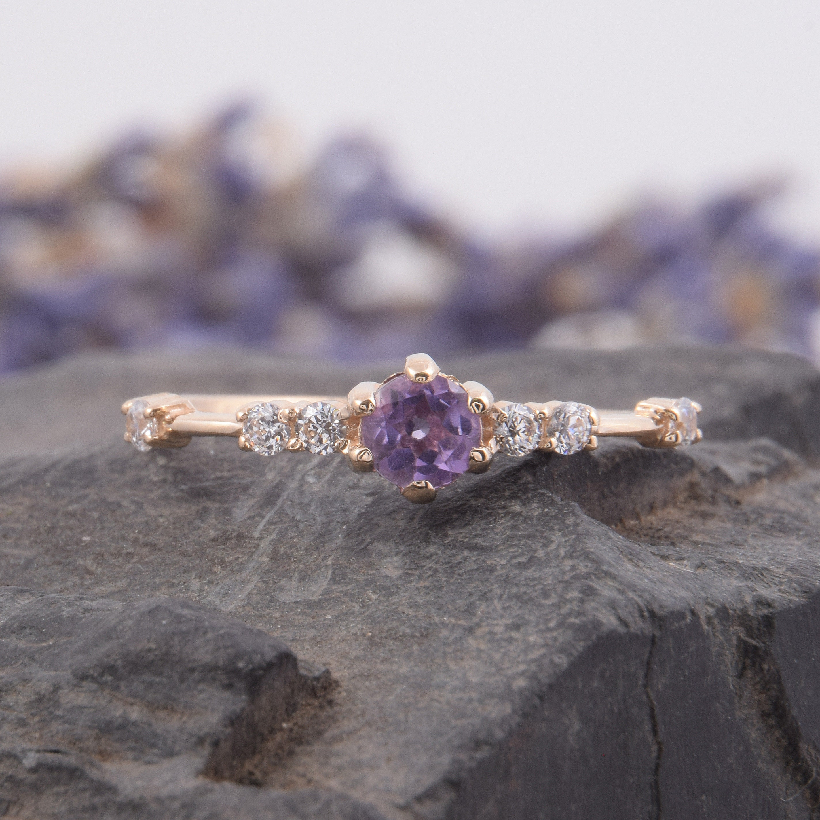 amethyst promise ring amethyst promise ring