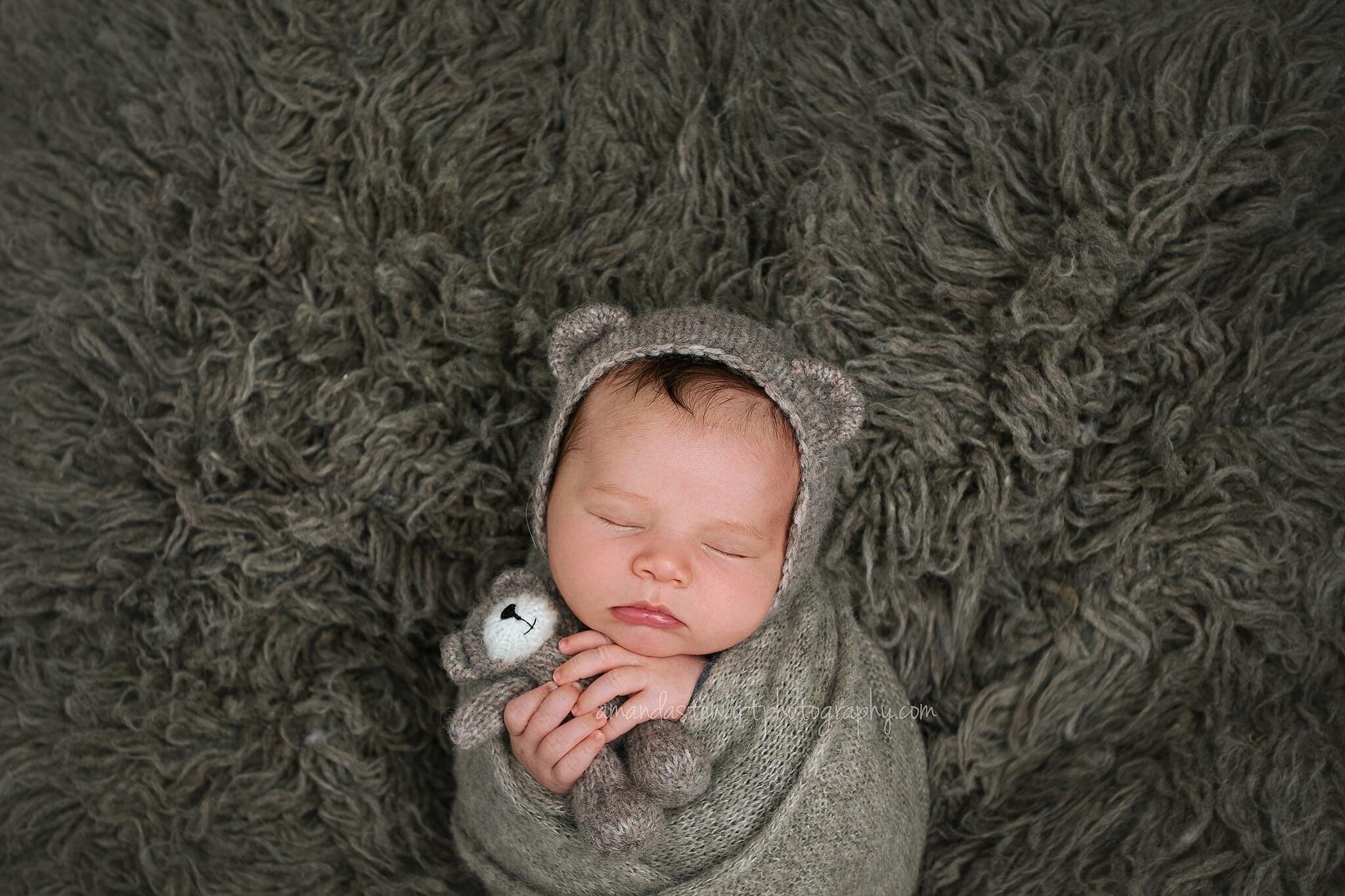 Newborn photo prop set toy teddy bear wrap. Newborn Etsy