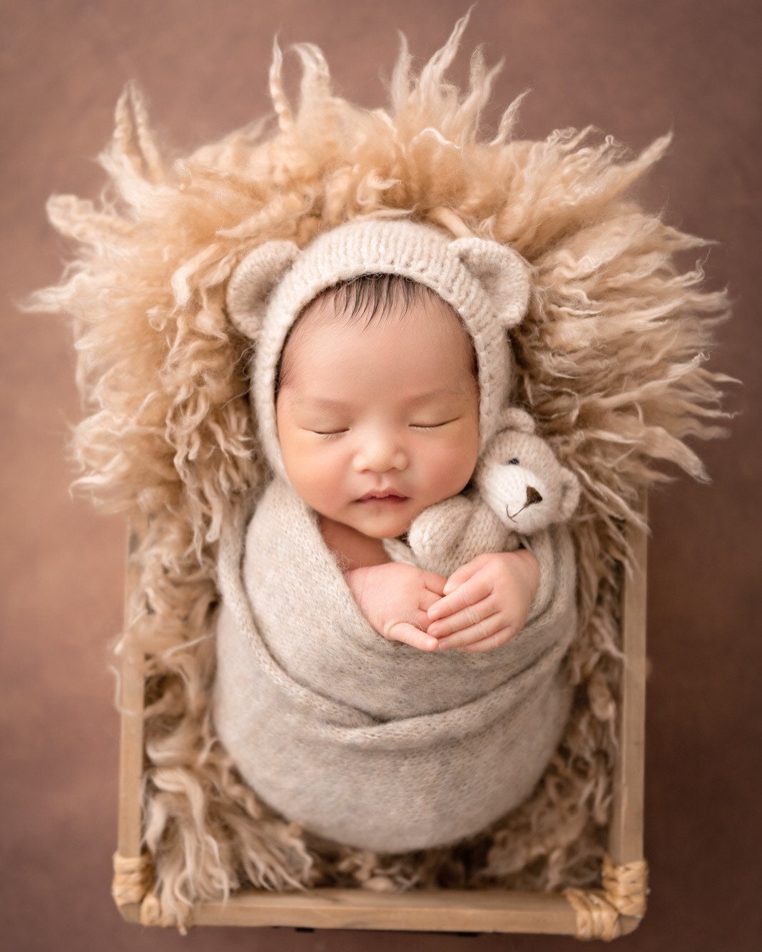 Newborn photo prop set toy teddy bear wrap. Newborn Etsy