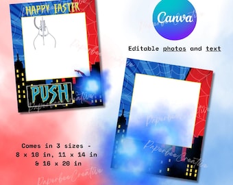 Klauenmaschinen Vorlage, alles Gute zum Geburtstag Frohe Ostern Verkaufsautomat, Osterhandwerk, Ostergeschenke für Jungen, von Spider-Man inspirierte Klauenmaschine